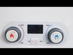 গৃহস্থালী ধোঁয়াশা নিষ্কাশন টাইপ গ্যাস ওয়াটার হিটার 10L 20KW LED LCD ডিসপ্লে