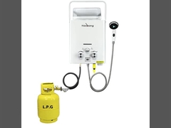 10 লিটার কোল্ড প্লেট এনজি গ্যাস ওয়াটার হিটার ম্যানুয়াল কন্ট্রোল বোতাম সাদা