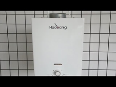 10L 2.6GPM ওয়াটার হিটার কালো লেপ প্যানেল এলপিজি এনজি গ্যাস প্রকার