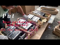 নীচের শেল উপর তাপ এক্সচেঞ্জার এবং বার্নার রাখুন