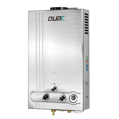 স্টেইনলেস স্টীল তাত্ক্ষণিক গরম 10L 20KW গ্যাস ওয়াটার হিটার ঝরনা জন্য