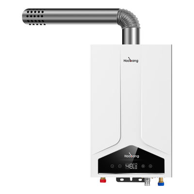 AC220V / AC110V জোরপূর্বক ভেন্ট গ্যাস ওয়াটার হিটার অক্সিজেন মুক্ত তামা ট্যাংক তাপ এক্সচেঞ্জার
