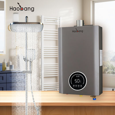 NG 2000Pa / LPG 2800Pa অপ্টিমাল বায়ুচলাচল এবং নিষ্কাশন জন্য জোরালো ভেন্ট গ্যাস ওয়াটার হিটার